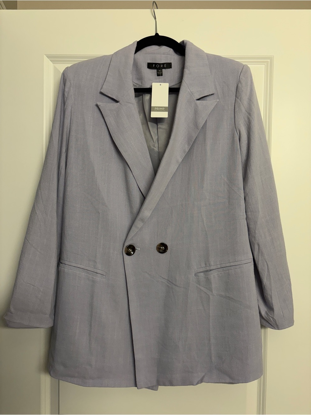 FORE Lilac Double-Breasted Blazer Jacket - Women's